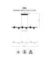 IOS * LÁMPARA LINEAL 6L*GU10 NEGRA